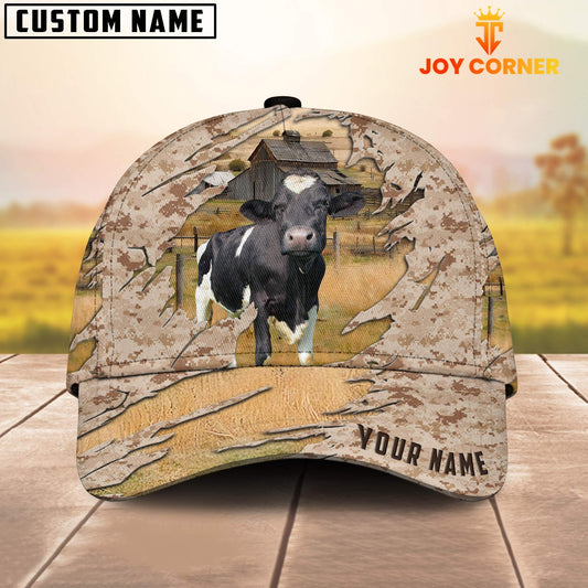 Joycorners Custom Name Holstein Camo Pattern Cap