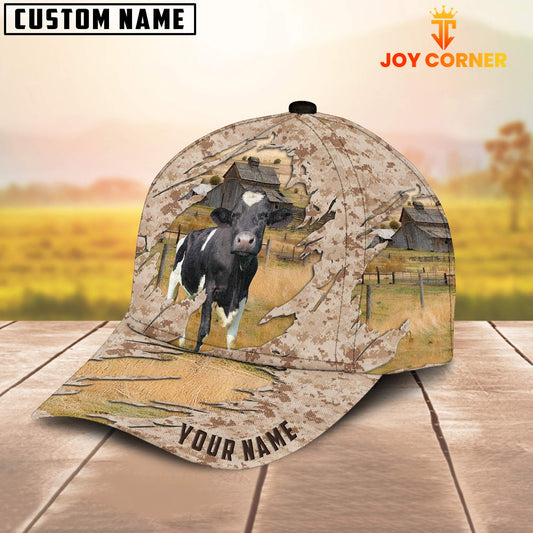 Joycorners Custom Name Holstein Camo Pattern Cap