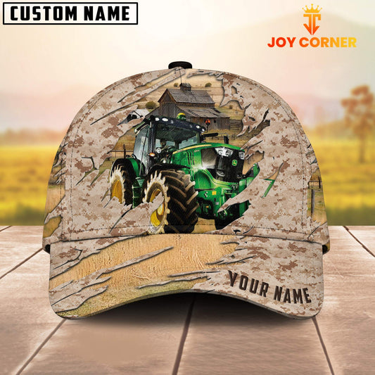 Joycorners Custom Name Tractor Camo Pattern Cap