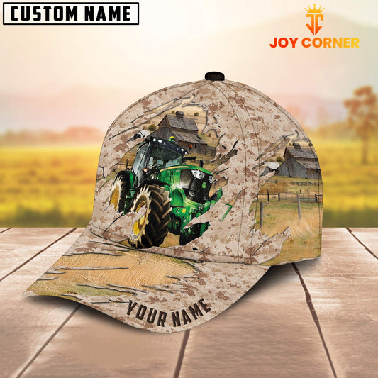 Joycorners Custom Name Tractor Camo Pattern Cap