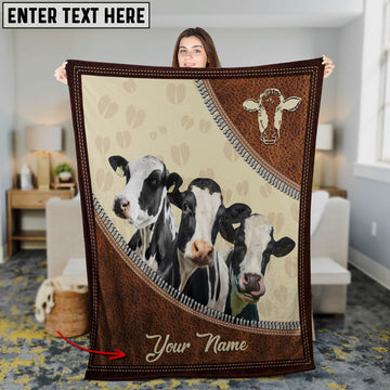 Joycorners Custom Name Holstein Happiness 3D Blanket