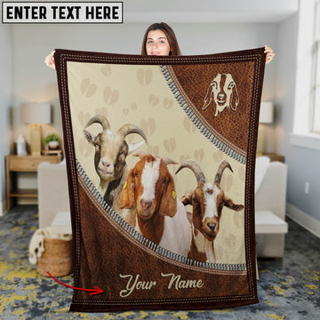 Joycorners Custom Name Boer Goat Happiness 3D Blanket