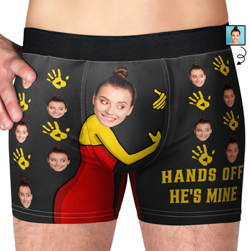 Joycorners Custom Image Hands Off He's Mine 3D Boxer Briefs