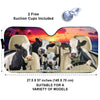 Joycorners Custom Text Holstein After Sunset All Over Printed 3D Sun Shade