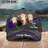 Joycorners Hereford Customized Name And Farm Name Metal 3D Classic Cap