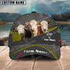 Joycorners Hereford Customized Name And Farm Name Metal 3D Classic Cap