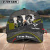 Joycorners Holstein Customized Name And Farm Name Metal 3D Classic Cap