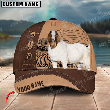 Joycorners Boer Goat On Farm Customized Name 3D Classic Cap