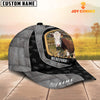Joycorners Custom Name Hereford Cattle Metal Pattern Cap