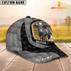 Joycorners Custom Name Holstein Cattle Metal Pattern Cap
