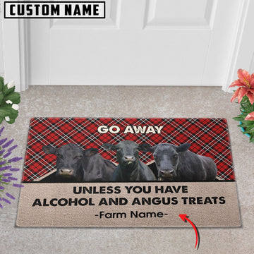 Joycorners Black Angus Personalized Custom Doormat
