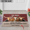 Joycorners Texas Longhorn Personalized Custom Doormat