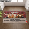 Joycorners Texas Longhorn Personalized Custom Doormat