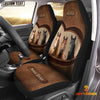 Joycorners Horse Pattern Customized Name Heart Car Seat Cover Set