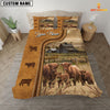 JoyCorners Personalized Highland Cattle In Field Farmhouse 3D Bedding Set