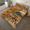 JoyCorners Personalized Jersey Cattle In Field Farmhouse 3D Bedding Set