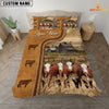 JoyCorners Personalized Hereford Cattle In Field Farmhouse 3D Bedding Set
