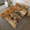 JoyCorners Personalized Texas Longhorn In Field Farmhouse 3D Bedding Set