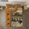 JoyCorners Personalized Holstein In Field Farmhouse 3D Bedding Set