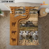 JoyCorners Personalized Charolais In Field Farmhouse 3D Bedding Set