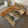 JoyCorners Personalized Charolais In Field Farmhouse 3D Bedding Set
