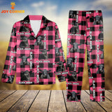 Joycorners Black Angus Cattle Caro Pattern 3D Pajamas For Kid