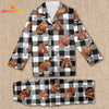 Joycorners Red Angus Caro Pattern 3D Pajamas