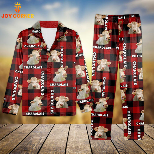 Joycorners Charolais Caro Pattern 3D Pajamas