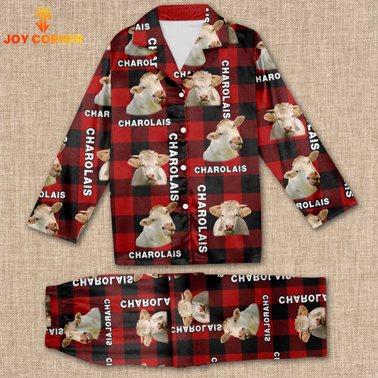 Joycorners Charolais Caro Pattern 3D Pajamas