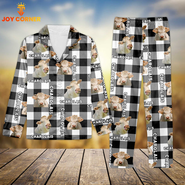 Joycorners Charolais Caro Pattern 3D Pajamas