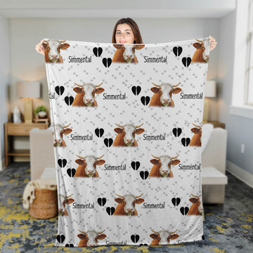 Joycorners Simmental Happy Pattern Blanket