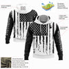 Joycorners Custom Stitched Black White 3D American Flag And Hunting Sports Pullover 3D Hoodie
