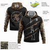 Joycorners Custom Stitched Black White-Camo 3D Duck Gun Hunting Sports Pullover 3D Hoodie