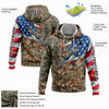 Joycorners Custom Stitched Camo Black-White 3D American Flag Hunting Sports Pullover 3D Hoodie