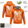 Joycorners Custom Stitched Bay Orange White-Black 3D American Flag And Deer Hunting Sports Pullover 3D Hoodie