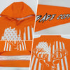 Joycorners Custom Stitched Bay Orange White-Black 3D American Flag And Deer Hunting Sports Pullover 3D Hoodie