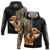 Joycorners Custom Stitched Black White 3D Pheasant Hunting With Dog Sports Pullover 3D Hoodie