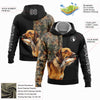 Joycorners Custom Stitched Black White 3D Pheasant Hunting With Dog Sports Pullover 3D Hoodie