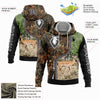Joycorners Custom Stitched Camo Black-White 3D Deer And Impala Gun Hunting Sports Pullover 3D Hoodie