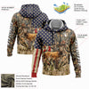 Joycorners Custom Stitched Camo Black-White 3D American Flag And Deer Hunting Sports 3D Hoodie