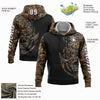 Joycorners Custom Stitched Camo White-Black 3D Wild Boar Hunting Sports Pullover 3D Hoodie