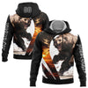 Joycorners Custom Stitched Black White 3D Bear Hunting Sports Pullover 3D Hoodie