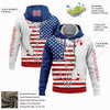 Joycorners Custom Stitched White Red-US Navy Blue 3D American Flag And Deer Hunting Sports Pullover 3D Hoodie