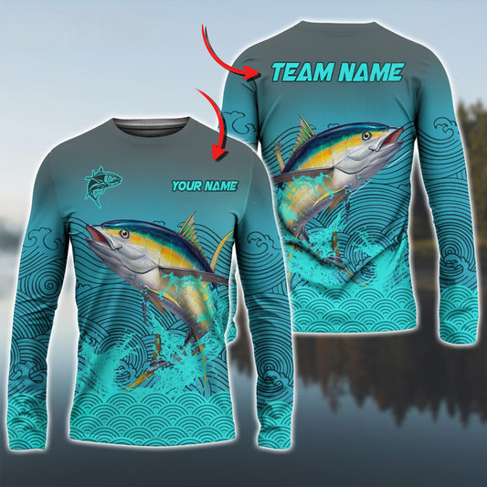 Joycorners Tuna Personalized Name And Team Name 3D Long Sleeve Shirt