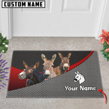 Joycorners Donkey Metal Pattern Doormat