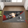 Joycorners Black Angus And Hereford Metal Pattern Doormat