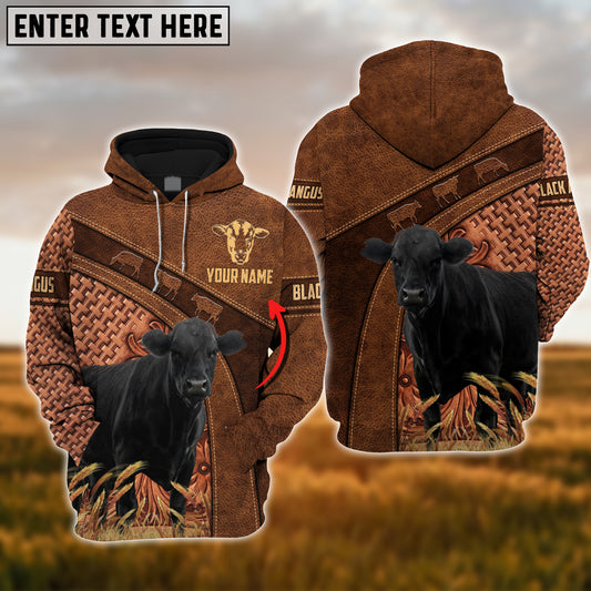 Joycorners Farm Custom Name Black Angus Brown 3D Printed Hoodie