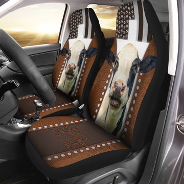 Joycorners Jesus Holstein Pattern Car Seat Cover Set