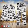 Joycorners Black Angus Cattle Pattern 3D Pajamas