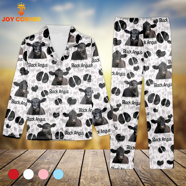 Joycorners Black Angus Cattle Pattern 3D Pajamas For Kid